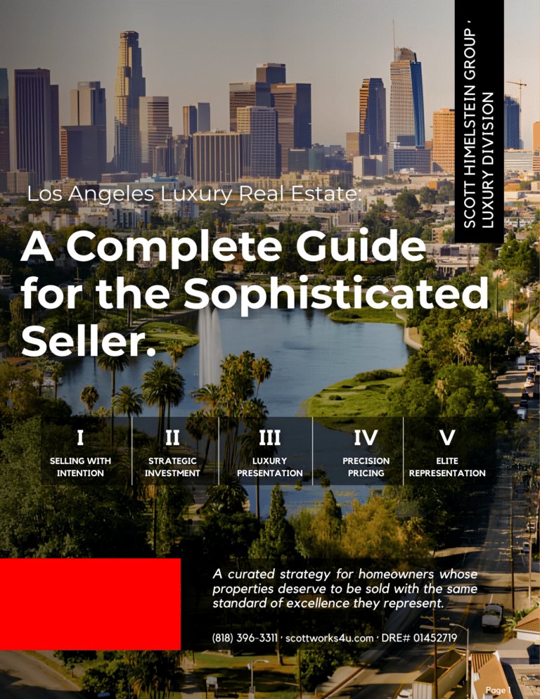 Los Angeles Luxury Sellers Guide cover, Scott Himelstein Group