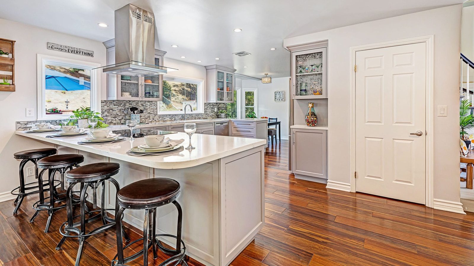 Updated kitchen in a San Fernando Valley home